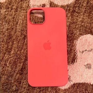 Apple Red Silicone Phone Case